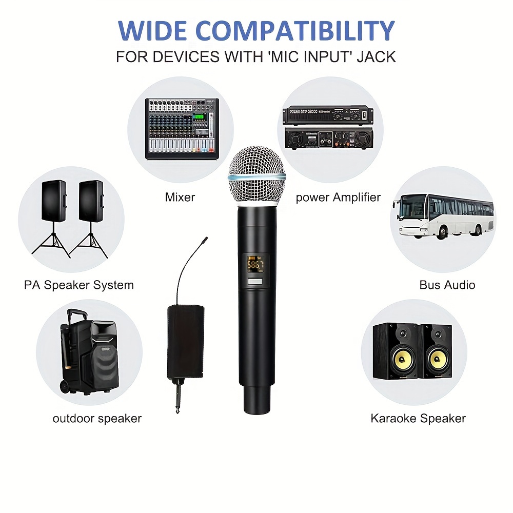 Sistema De Micrófono Inalámbrico Con Amplificador - Temu