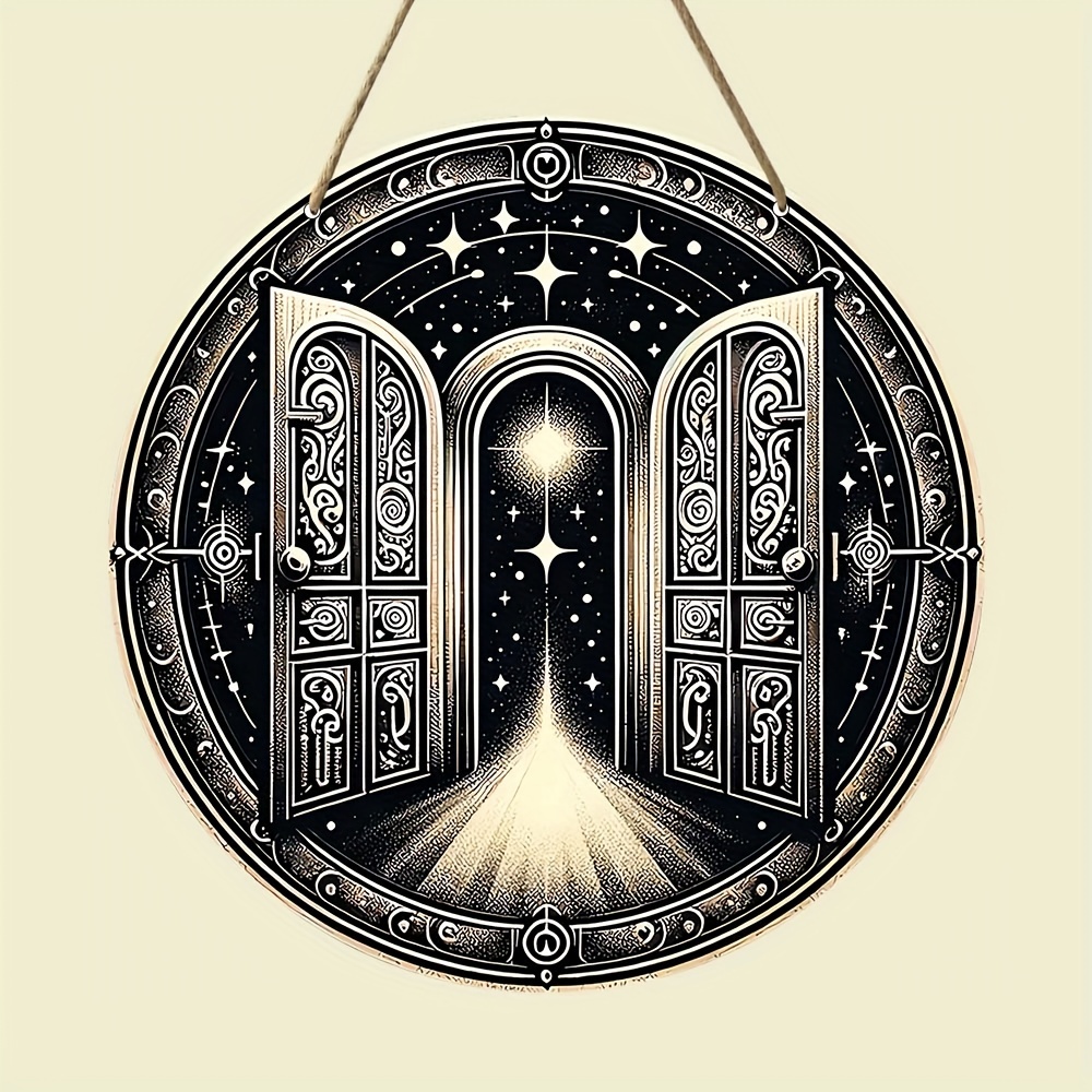Round Wooden Plaque starry Door: Explore Infinite - Temu