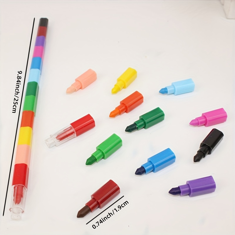 Un Set Di 12 Colori Pastello Per Bambini Penna Per Pittura Per Bambini Penna  Multicolore Penna A Colori Per Bambini Pittura Doodle Pen Pastello 12 Pezzi  - Temu Italy