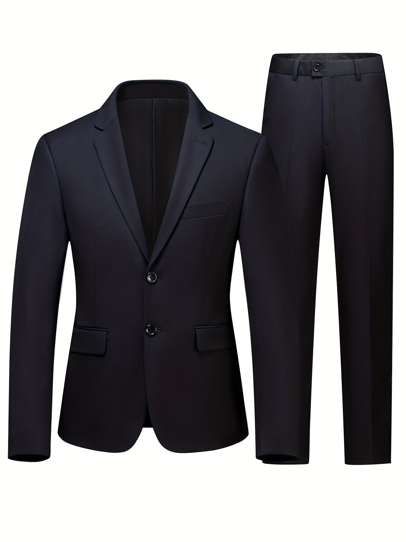 Father's Day Gift Formal Men's Two Button Suit Jacket Dress - Temu