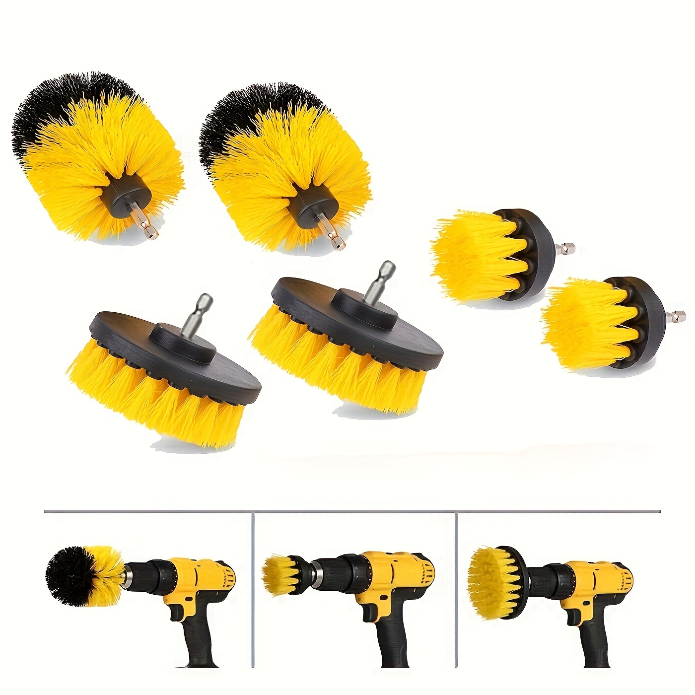 20 Pcs Electric Brush Attachment Cleaning Brushes Sponge Power