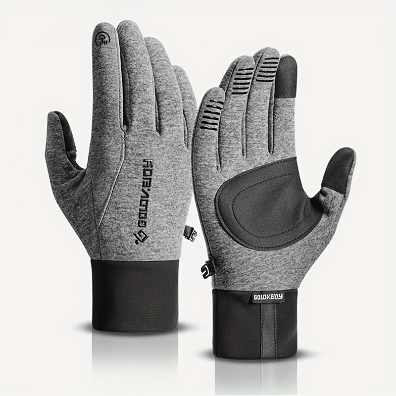 Winter Cycling Gloves Men Touch Screen Compatible Warm - Temu