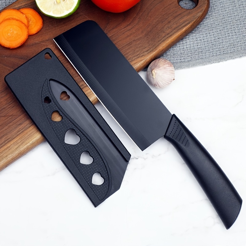 Premium Black Blade Kitchen Knife Set Sharp Chef - Temu