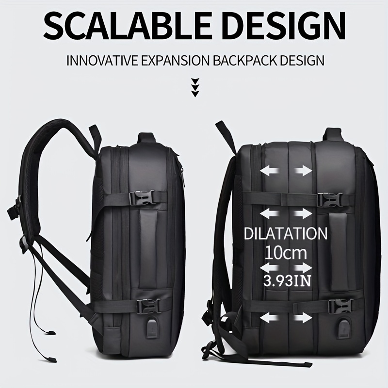 Detachable Webbed Linker Functional Backpack Expansion - Temu