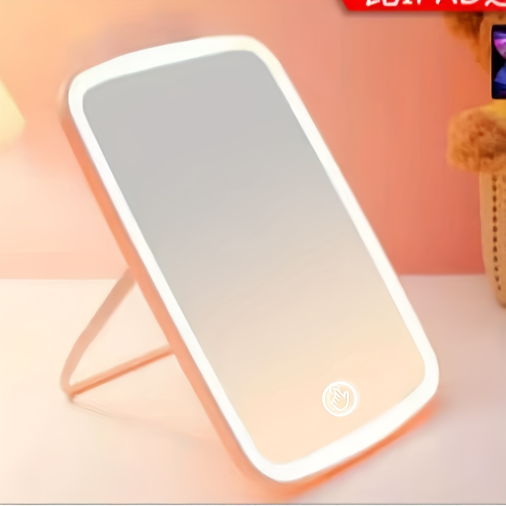 Portable LED Makeup Mirror Touch Screen 3 Light Vanity Mirror