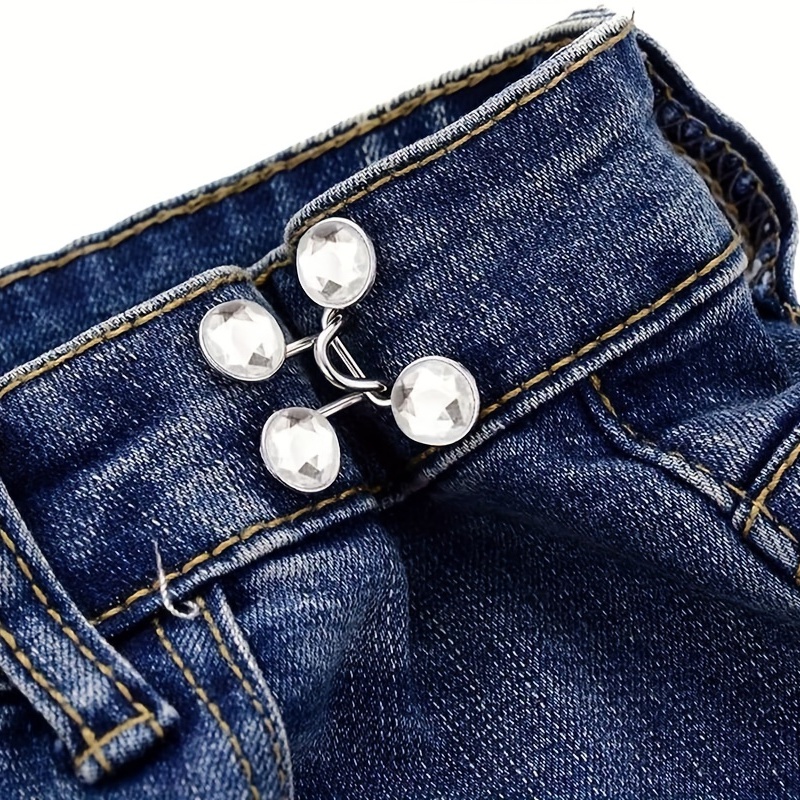 Jeans Perle éPingles à Boutons Boutons De Taille RéGlables