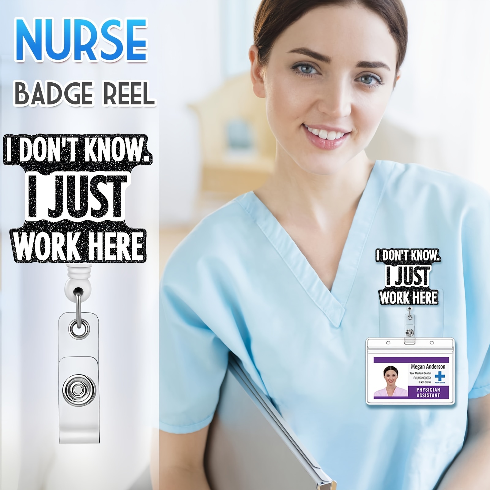 Merryso Cute Retractable Badge Reel Nurse Doctor Key ID Name Card