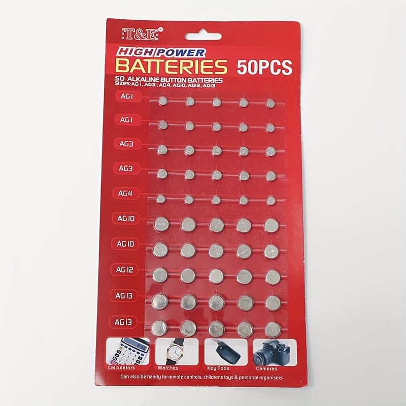 button battery AG3 LR41 1.5V 5 unit pack