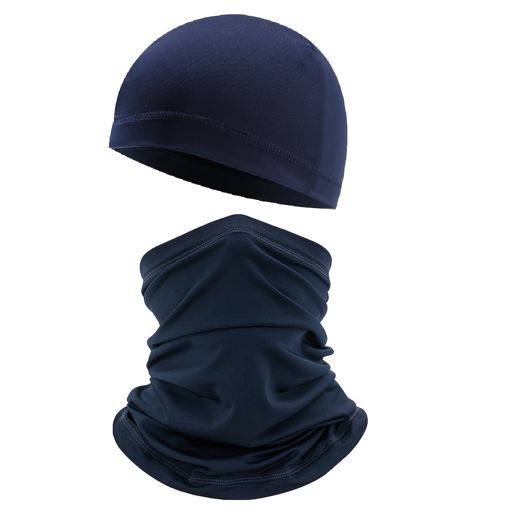 Sweat-wicking Brimless Cap Neck Tube Mask Breathable Helmet Liner Sports Hats