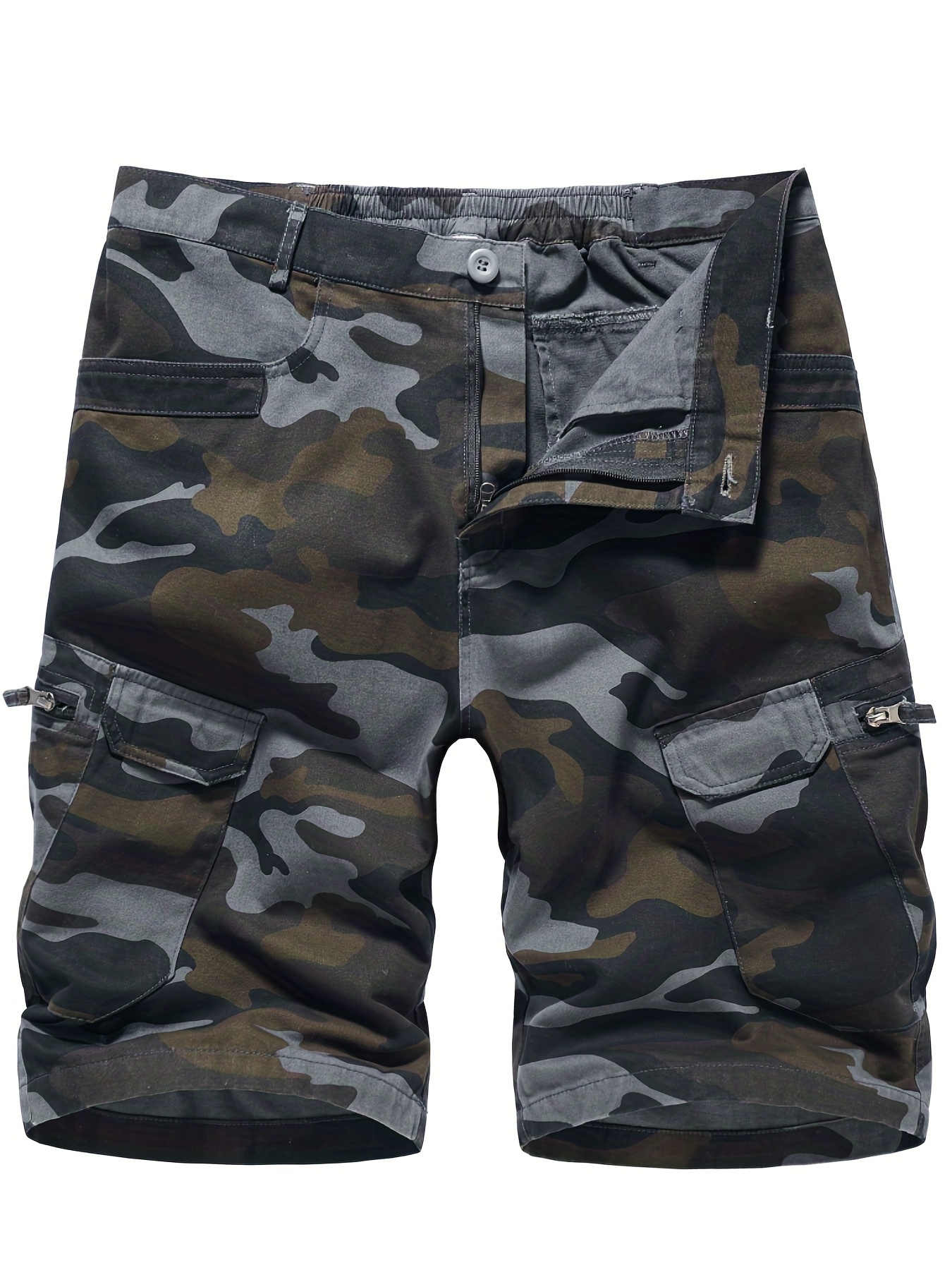 Men's Casual Camouflage Cargo Short Pants Oversized Shorts - Temu