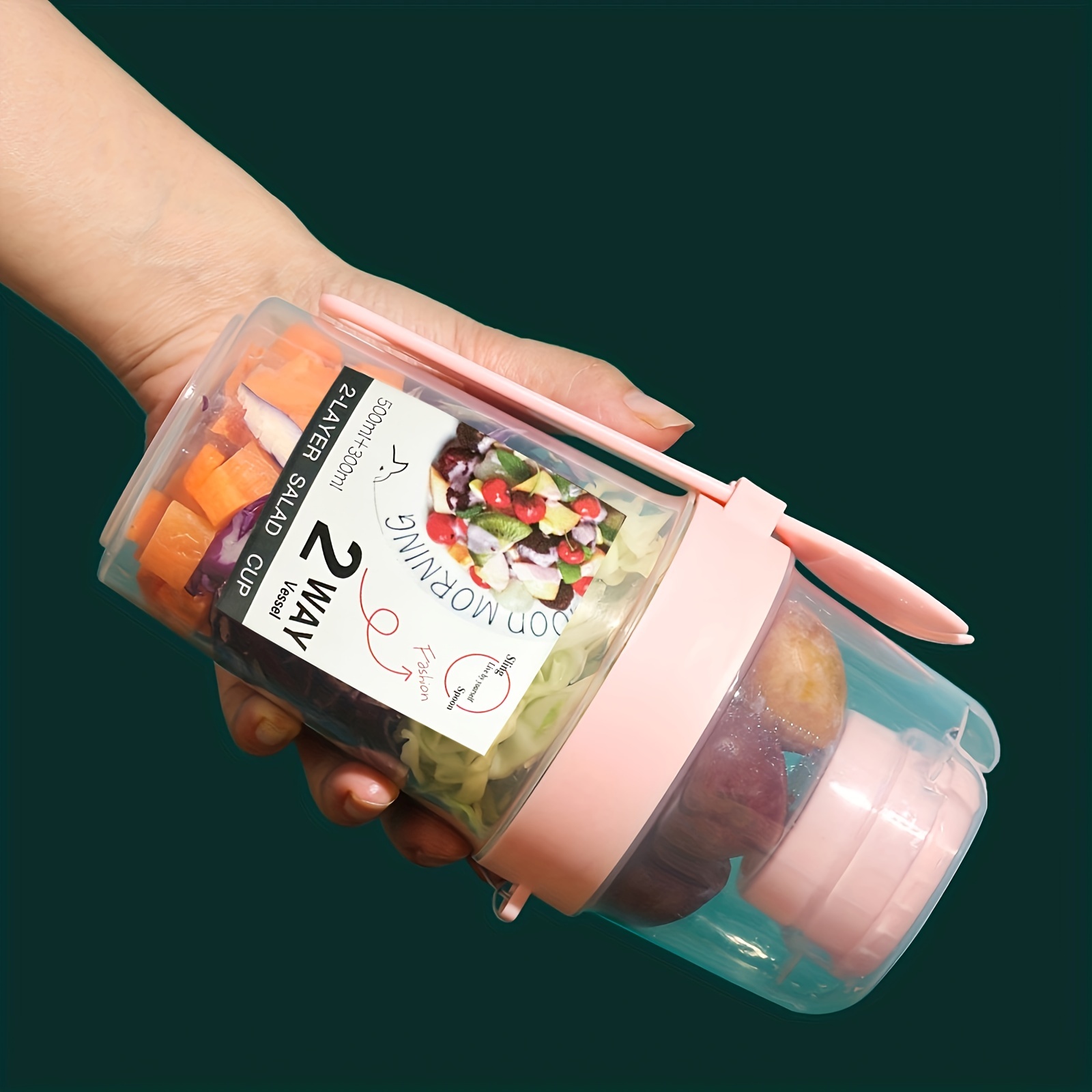 Plastic Salad Cup Salad Shaker, Carry-on Light Food Breakfast