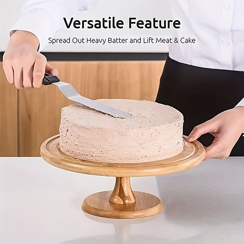 WALFOS Silicone Cake Cream Spatula Dough Cutter Knife Butter Batter Scraper  Cake Decorating Tools Kitchen Baking Accessories