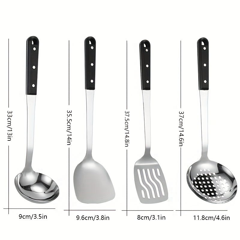 Stainless Steel Ladle Spoon, Handle Ladle With Pouring Rim, For Kitchen  Cooking Soup Sauce, - Temu