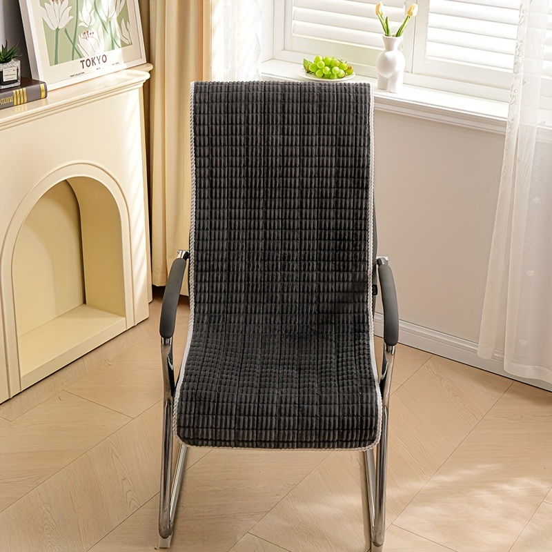 1PC Minimalist Corduroy Anti Slip Integrated Seat Cushion Winter Recliner  Chair Cushion Office Chair Cushion Plush Cushion For Balcony Living Room Hom
