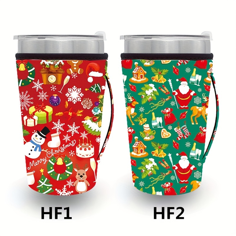 Christmas Theme Tumbler Cup Tumbler Cup With Handle And - Temu