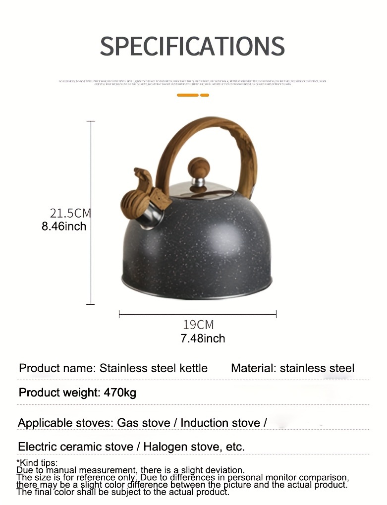 Tea kettle Manuals / Datasheets / Instructions - Manuals+