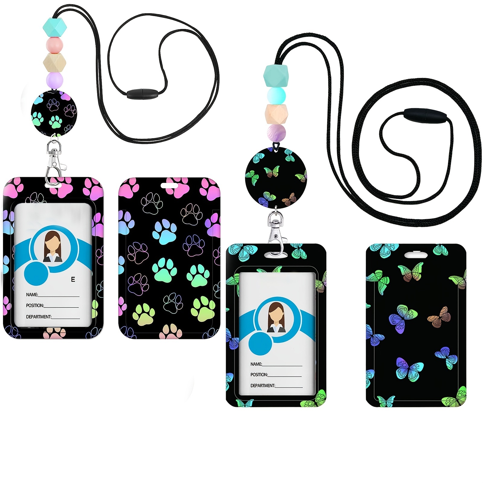 Bloom Lanyard Kit, Flower Lanyard, Beadable Lanyard, Beaded Keychain, ID  Holder, Badge Holder, Work Badge, Teacher, Nurse, First Responer -  in  2024