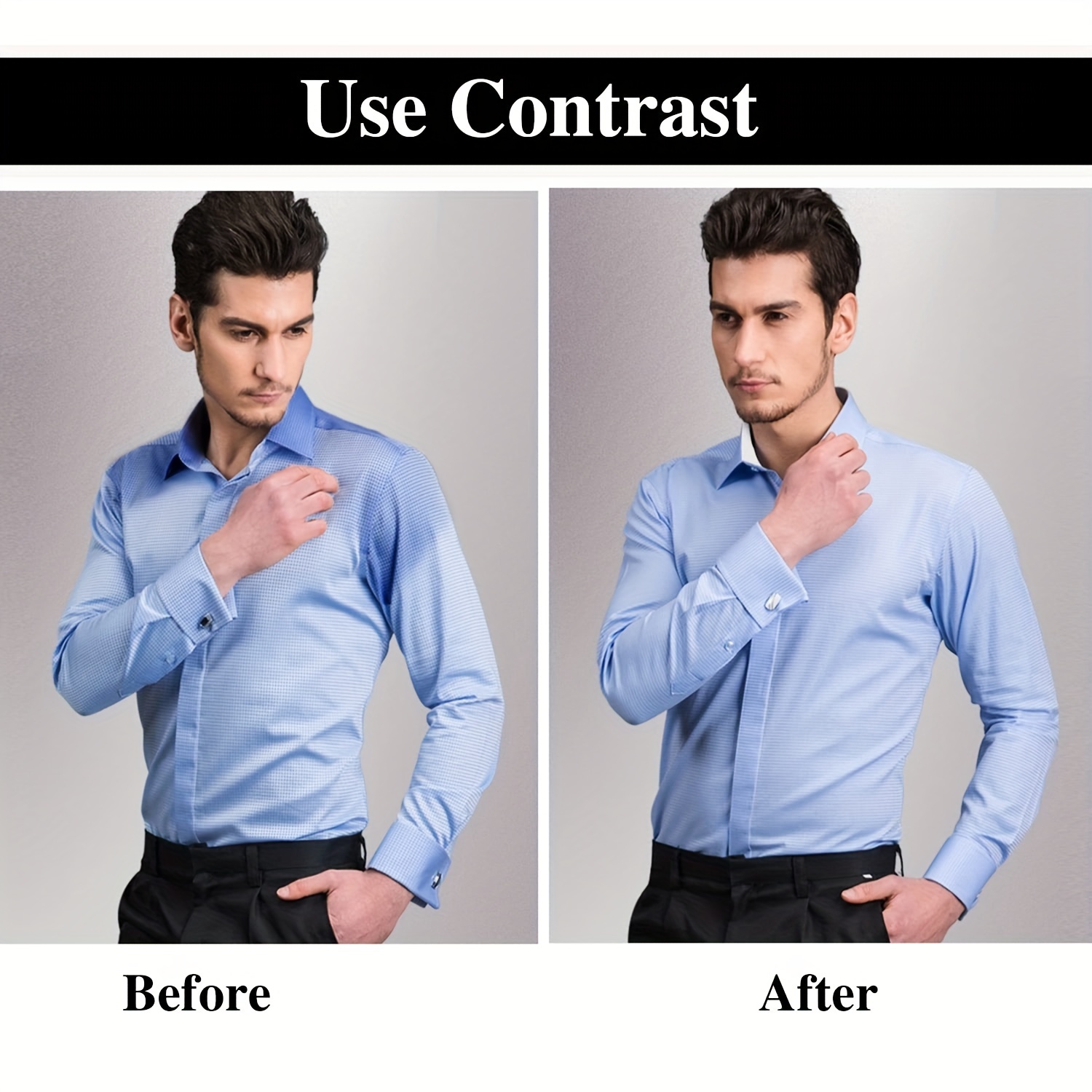 Invisible Collar Protector Sweat Pads Self Adhesive Shirt Neck Liner