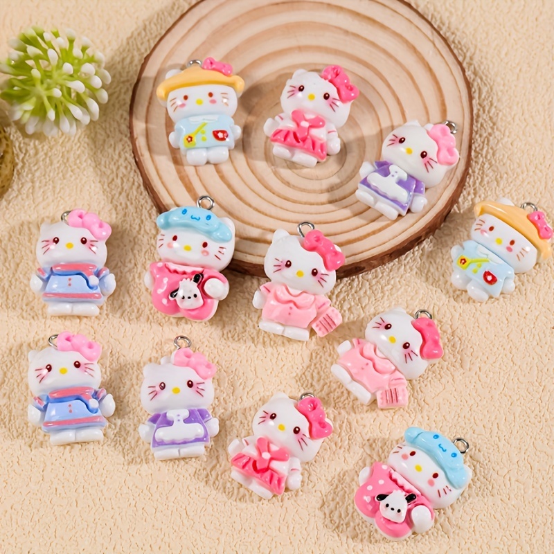  JDYDYJT Kitty Charms Bulk Cute Cartoon Small Tiny