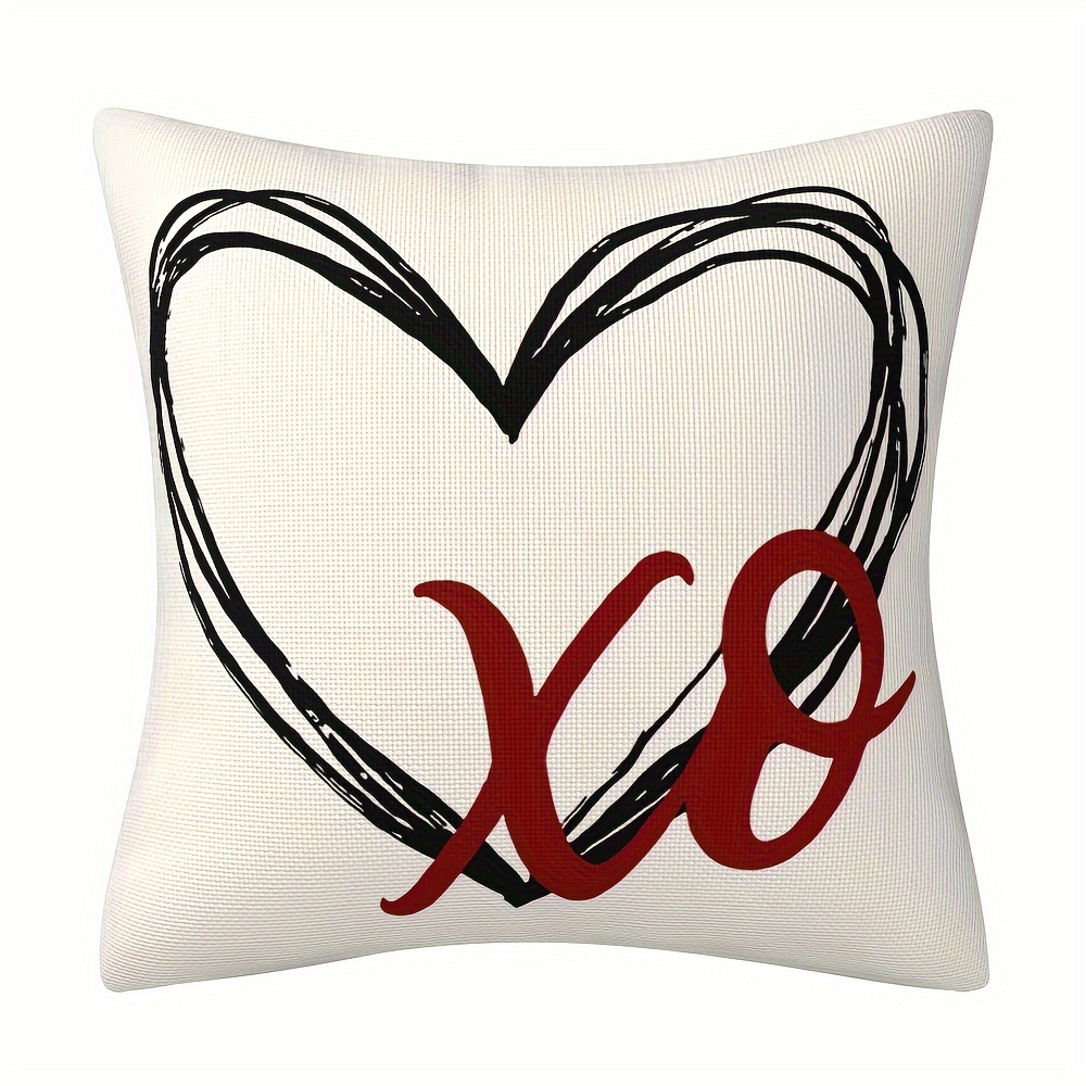 Colorlife Be My Valentine Love Stripes Throw Pillow Covers - Temu