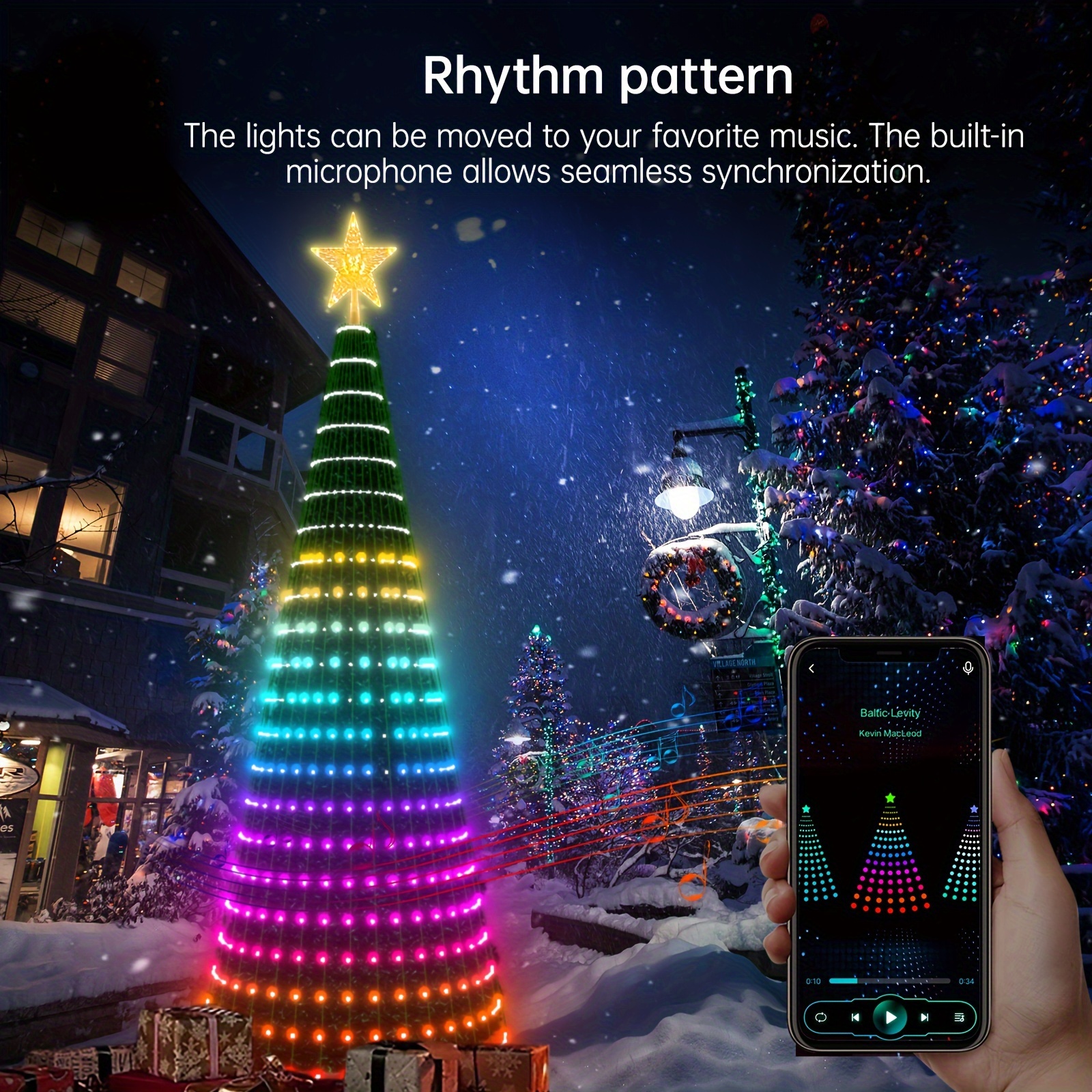 Mimi Rgb Plug in Christmas Tree Lights Multi color Led Temu