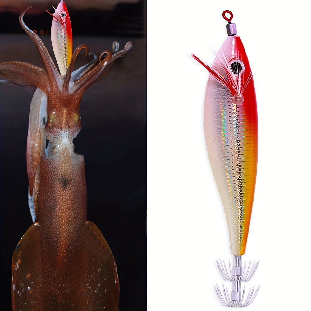 Luminous Fishing Hooks Soft Squid Hooks Cuttlefish Bionic - Temu