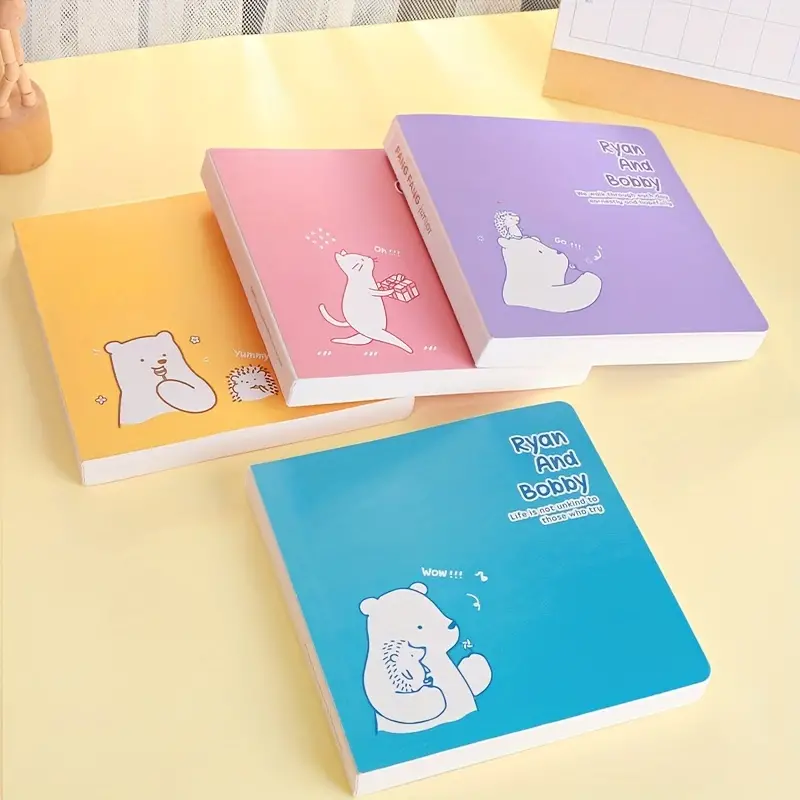 128 Pages Square Notebook Perfect For - Temu