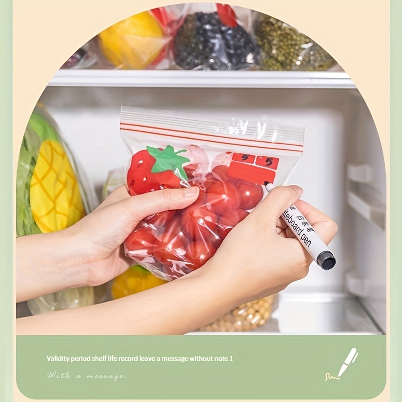 Refrigerator fresh-keeping bag food sealed transparent household fruit and  vegetable food freezing special thickened ziplock bag