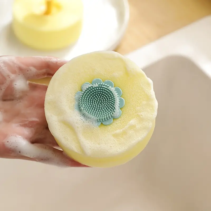 Magic Dishwashing Sponge Tool With 4 Replacement Sponges