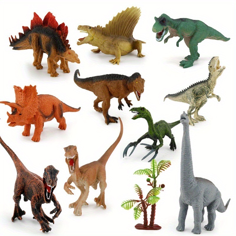 Bonecos de plástico com dinossauro, bonecos realistas com design realista  de animais tiranossauro, brinquedo de dinossauro - AliExpress