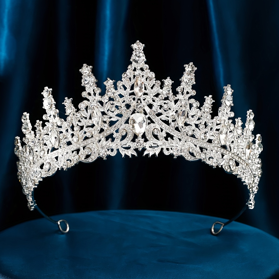 Ab Strass Tiare et couronnes pour femmes Crystal Queen Crown Couronne d' anniversaire pour filles Couronne de mariage