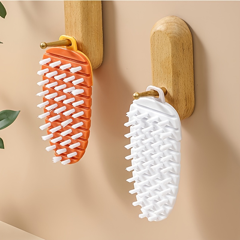 1pc Multifunctional Fruit And Vegetable Cleaning Brush; Vegetable Brush  Scrubber; Bendable Soft Brush; Fruit Cleaning Brush; Kitchen Tools