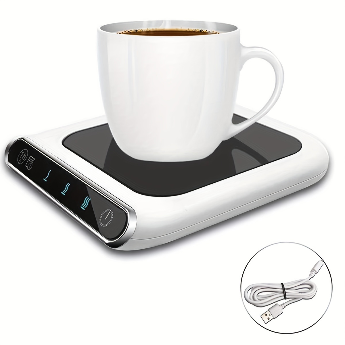 3-gear Electric Coffee Cup Warmer: Automatic Heating, Temperature Settings,  Gravity Sensor Auto Shut-on/off - Perfect For Coffee, Milk, Water & Tea! -  Temu Belgium