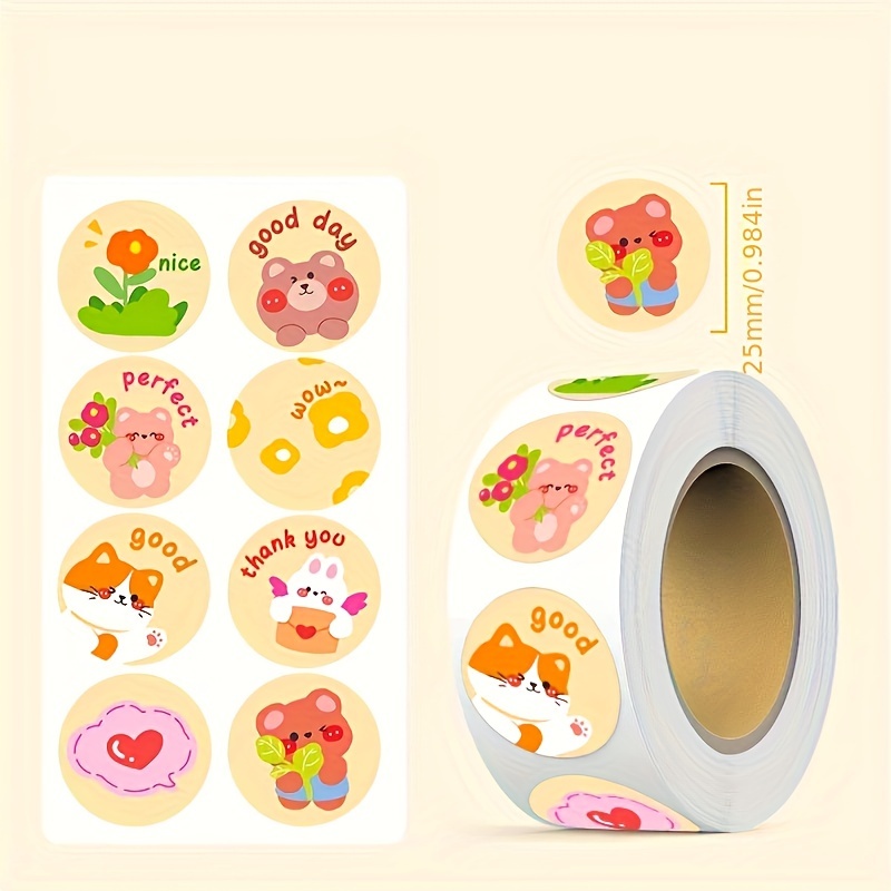 500 Stickers Cartoon Small Flower Stickers Window Glass Temu New Zealand