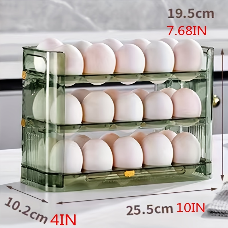 Egg Storage Container Refrigerator Side Door Storage Shelf - Temu