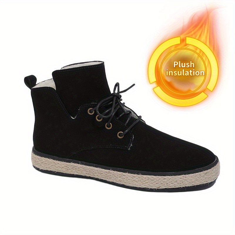 Plush Lined Thermal Skate Shoes Non Slip Winter Boots