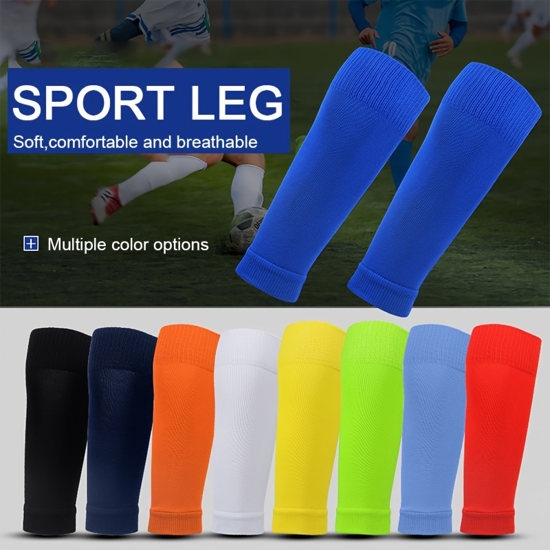 

2pairs Compression Soccer Shin Guard Socks, Non Slip Football Basketball Socks