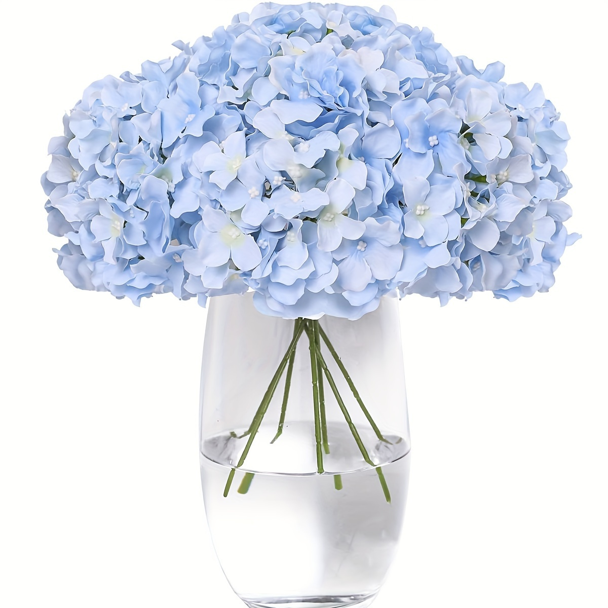 

5pcs Blue Hydrangea Artificial Flowers - Weddings, Holidays & Home Decor | Floral Arrangements For Parties, Christmas, Easter, Valentine's, Thanksgiving & Graduation, Best For Christmas, Thanksgiving