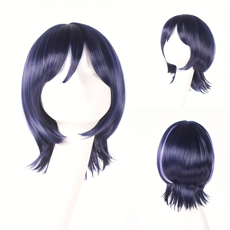 Blue discount anime wig