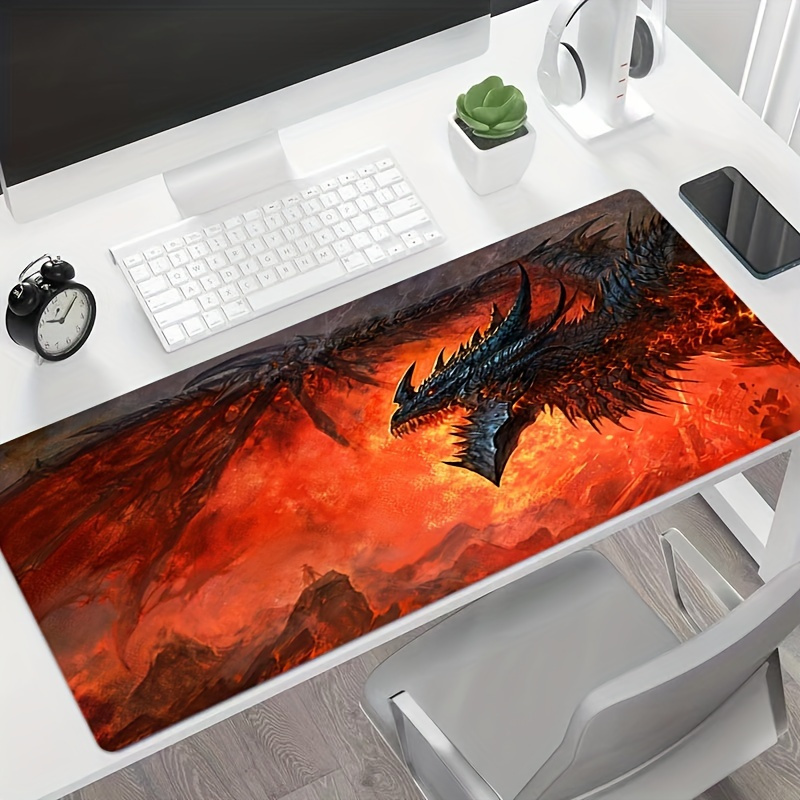 

Anime Dragon Pattern Mouse Pad Oversized Hd Office Learning Desktop Pad Laptop Keyboard Mouse Pad