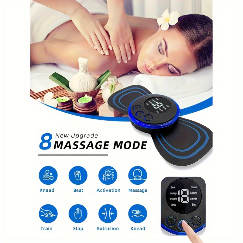 Pendant Design Intelligent Neck Massager with Heat, Cordless Portable Neck Massager for Pain Relief, 12 Levels Intensity EMS Neck Massage, Smart Neck