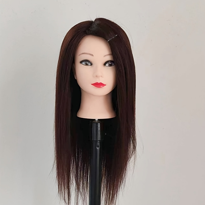 85% Real Hair Mannequin Head for Hair Styling Practice Hairdressing  Training