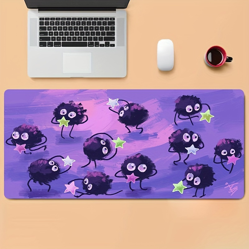 

Oversized Creative Coal Ball Pattern Mouse Pad, Office Learning Computer Desktop Pad, Gaming Keyboard Pad, Lock Edge Non-slip Pad