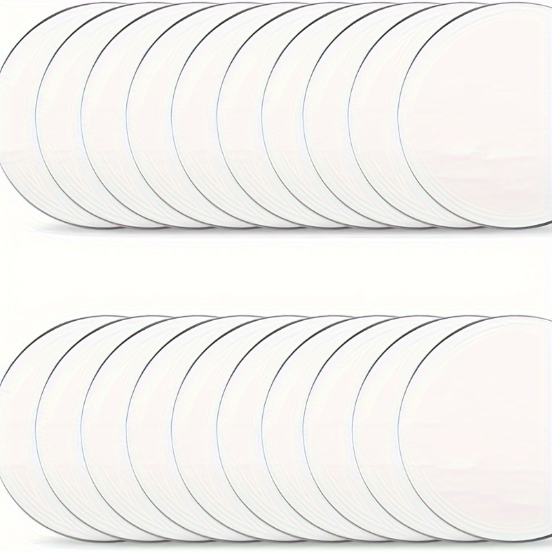 Circle Clear Acrylic Sheet, 12 x 12 Inches Round Acrylic Disc 1/16 Inches  Thick Transparent Acrylic Panel for DIY Projects and Crafts (2 Pieces)