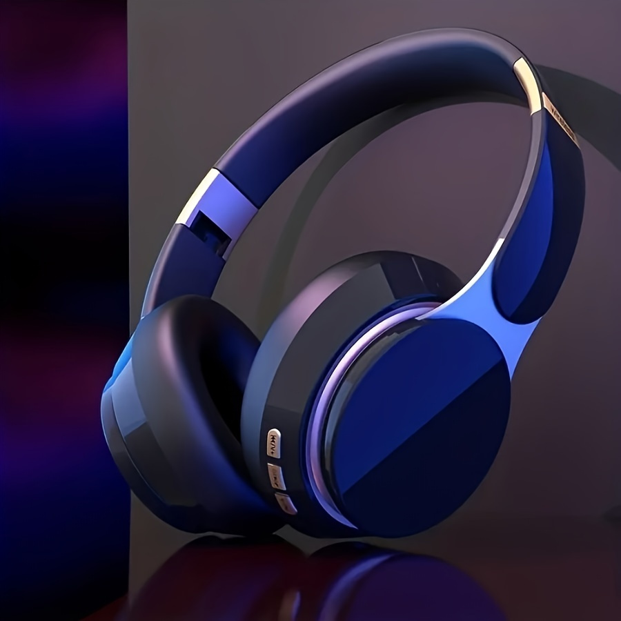 Tsing Auriculares Cascos Gaming de Diadema Abiertos Estéreo con Micrófono  para PC Computadoras (Negro+Azul)