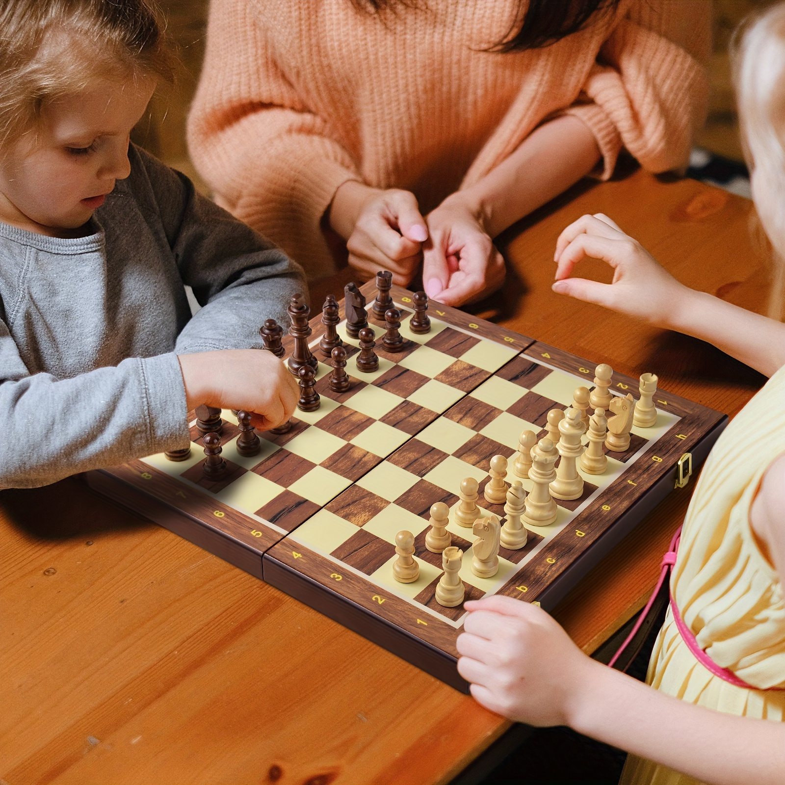 Luxury Shogi Wooden Chess Pieces Board Set Table Games Family