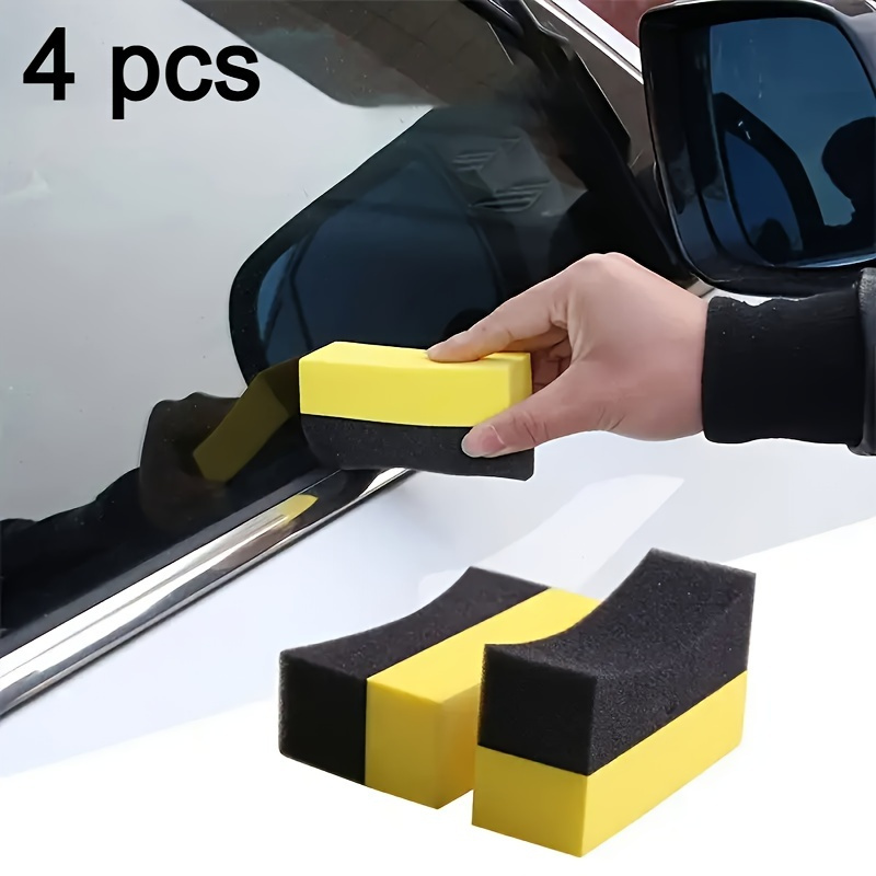 

4/6/8pcs Auto Wheel Brush Sponge Set For Tire Cleaning Sponge Pad Wax Polishing Wash Wipe Scrub Car Tyre Brushes Beauty Tools