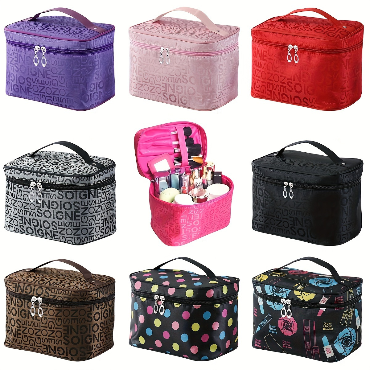 

Waterproof Cosmetic Storage Bag Portable Toiletries Organizer Large Capacity Travel Storage Bag With Handle