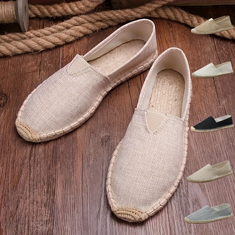 

Men's Espadrilles Loafer Shoes, Casual Slip-on Shoes, Comfortable Walking Shoes