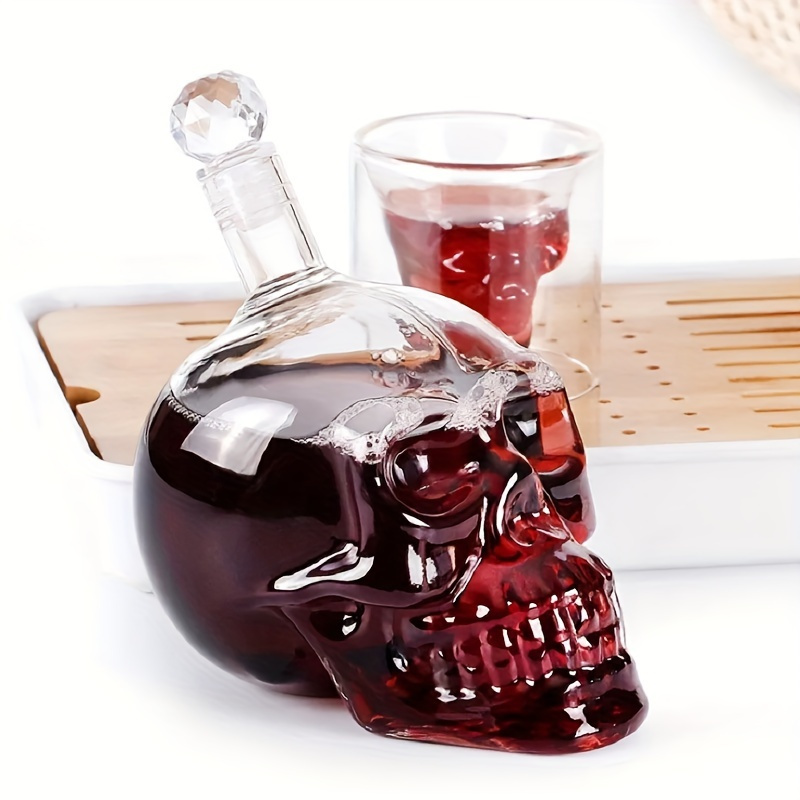 Glass Skull Bottle - Temu